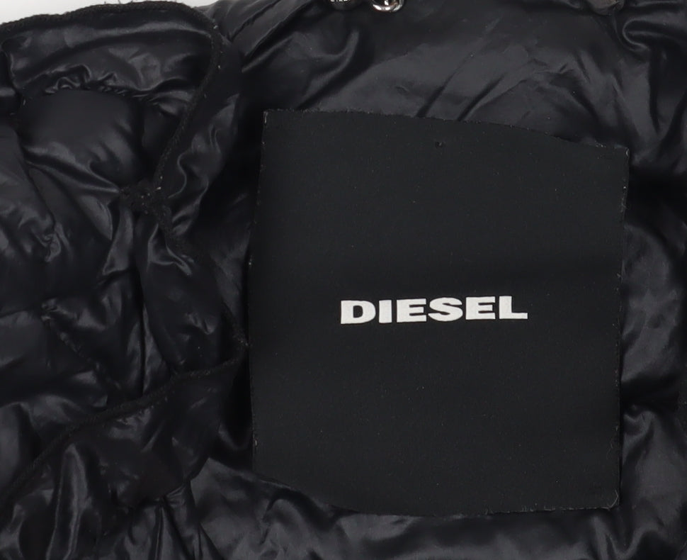 Diesel Women's Black Puffer Jacket - Autumn/Winter