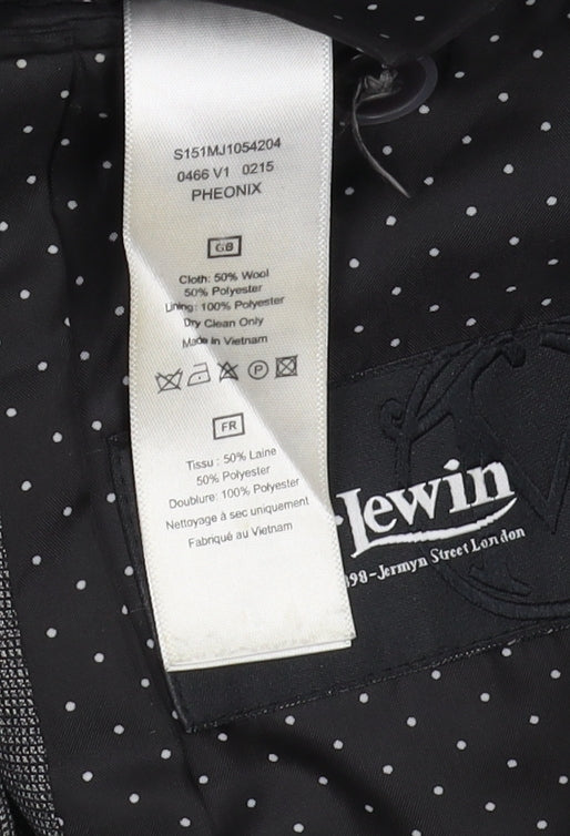 T.M. Lewin Men's Grey Blazer, Size 36, Business Elegant