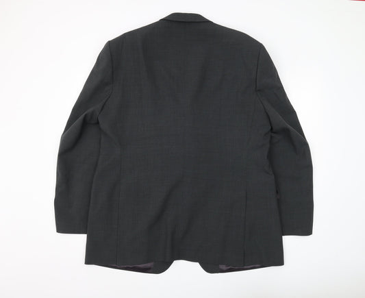 Magee Men's Black Blazer, Size 46, Classic Fit