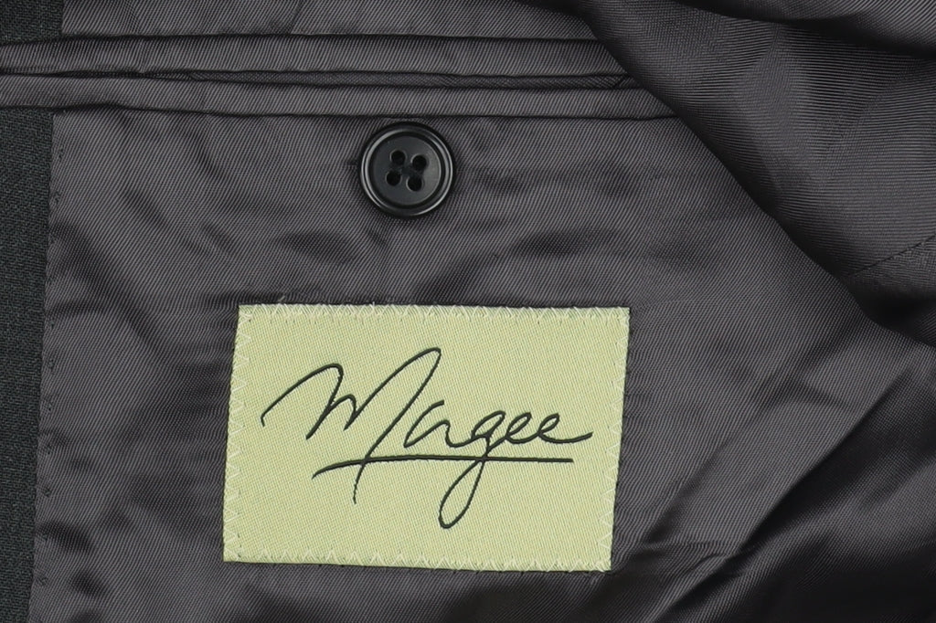 Magee Men's Black Blazer, Size 46, Classic Fit