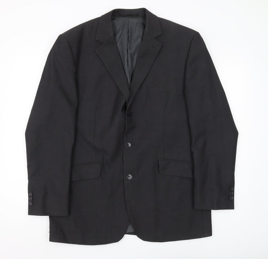 Jeff Banks Men's Black Blazer, Size 42S, Formal Wear