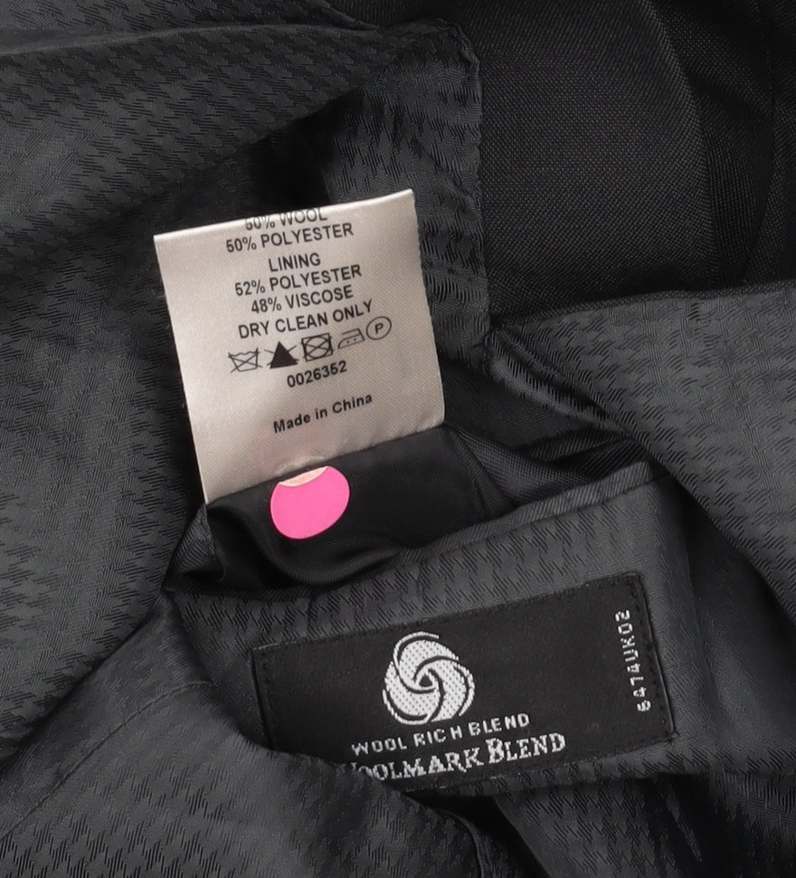 Jeff Banks Men's Black Blazer, Size 42S, Formal Wear