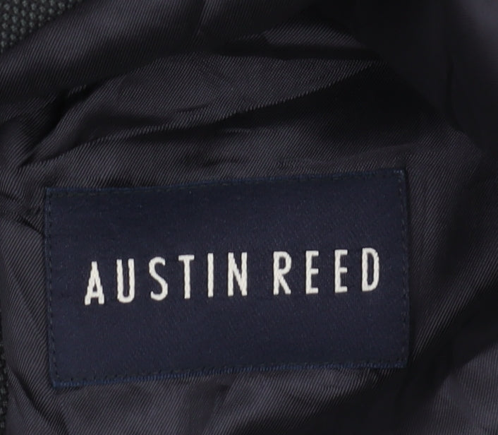 Mens 40 Chest Regular Austin Reed Black Three-Button Blazer