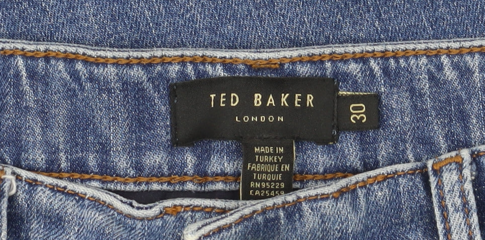 Ted Baker Women's Blue Straight Jeans Size 10