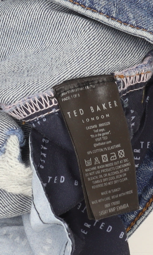 Ted Baker Women's Blue Straight Jeans Size 10