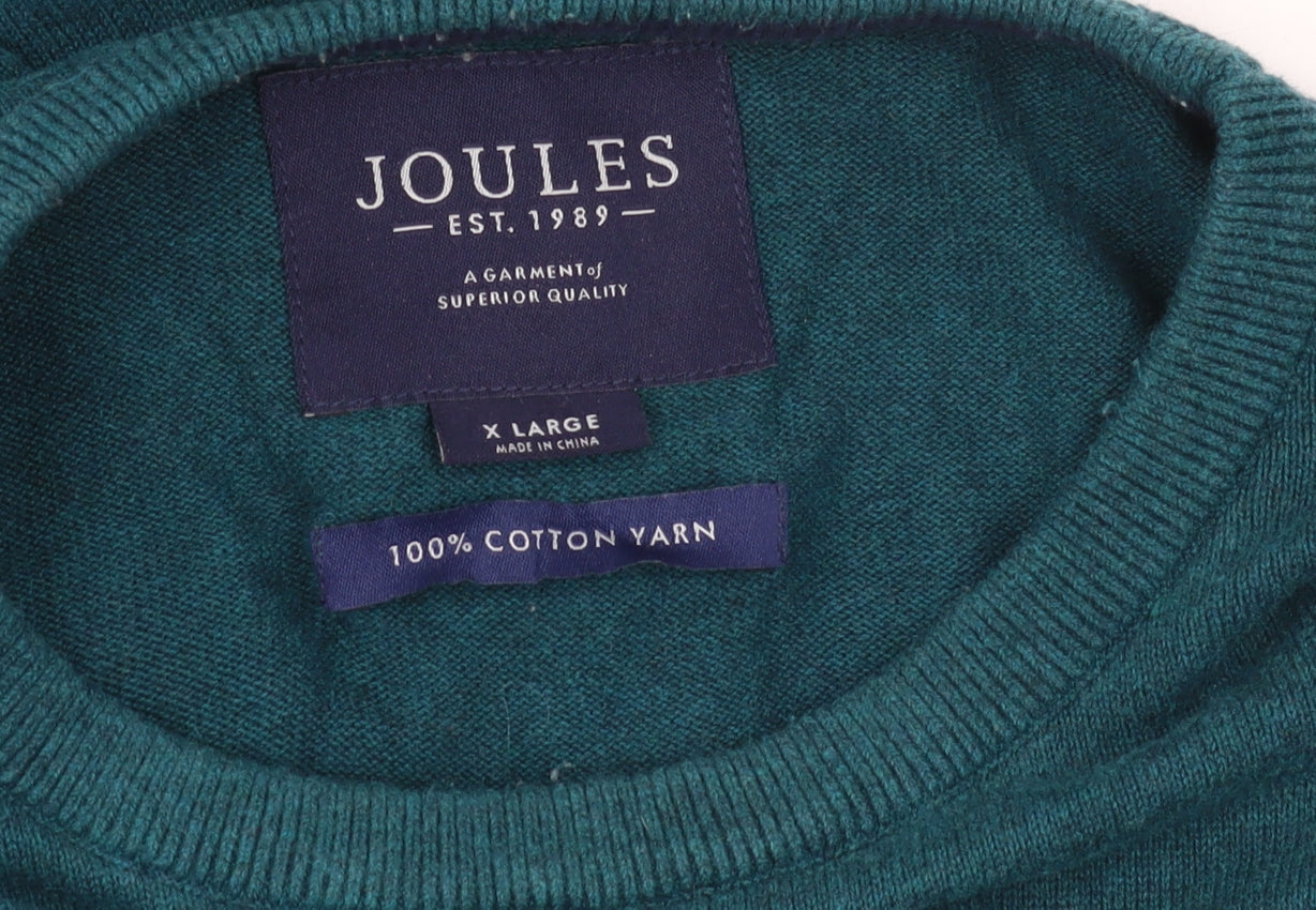Joules Men's Green Pullover Knit Jumper XL