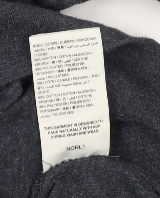 Superdry Women's Grey Jersey Boat Neck T-Shirt 2XS