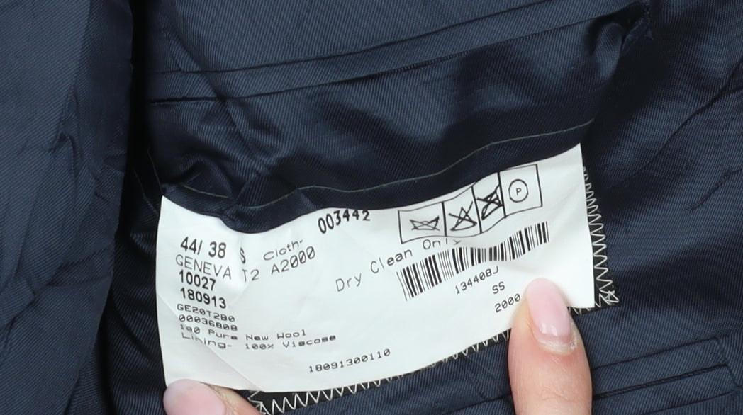 Magee Men's Blue Blazer, Size 38S, Single-Breasted