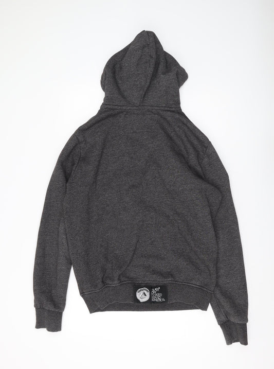 Superdry Men's Grey Pullover Hoodie M with Logo