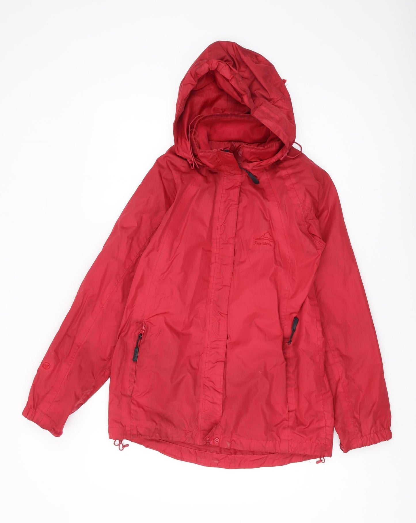 Peter Storm Women's Red Waterproof Rain Coat, Size 8