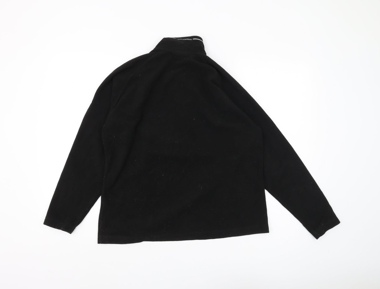Craghoppers Black Henley Sweatshirt Unisex Size 12