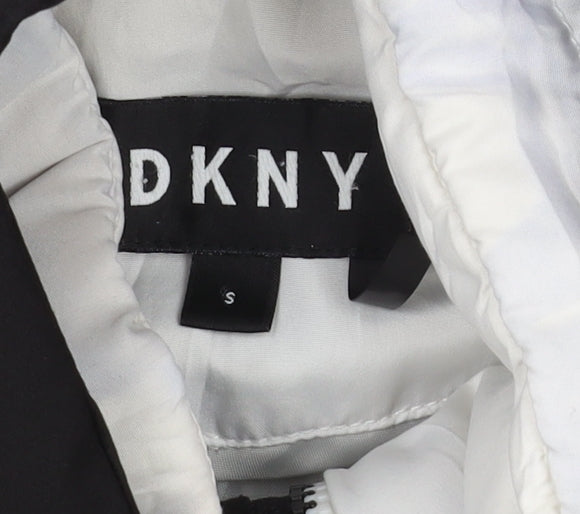 DKNY Women's Black Hooded Puffer Coat Size S