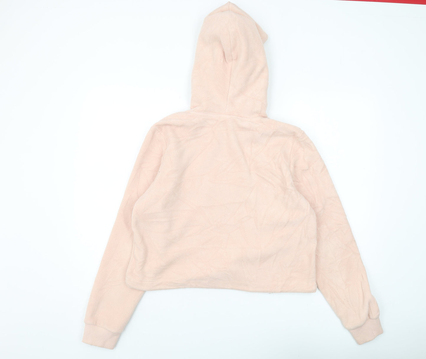 FILA Women's Pink Pullover Hoodie, Size M, Cozy Casual Wear
