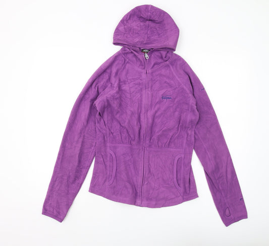 Trespass Women's Purple Fleece Jacket Size S
