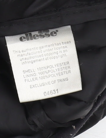 Ellesse Boys Black Puffer Jacket, 10-11 Years, Winter