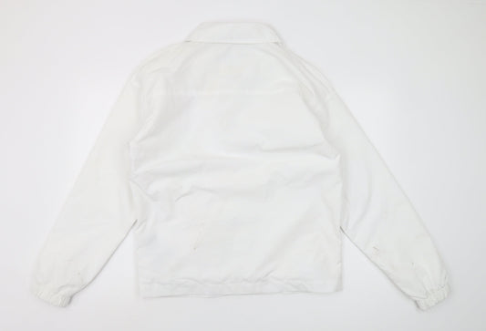 Jack & Jones Men's White M Windbreaker Jacket