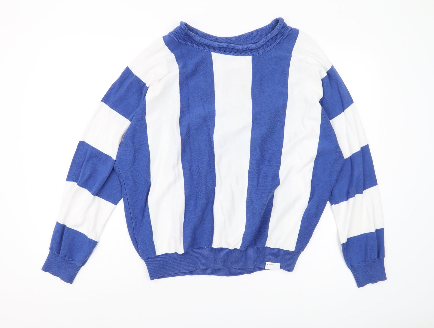 Adidas Women's Blue Striped Pullover Size 6