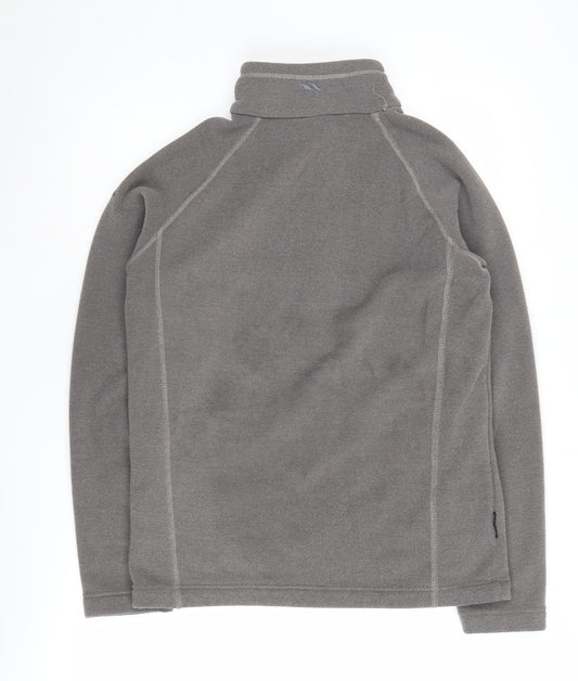 Trespass Grey 1/2 Zip Sweatshirt Unisex S Lightweight
