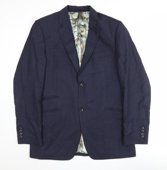 Ted Baker Men's Blue Blazer, Size 40R, Formal