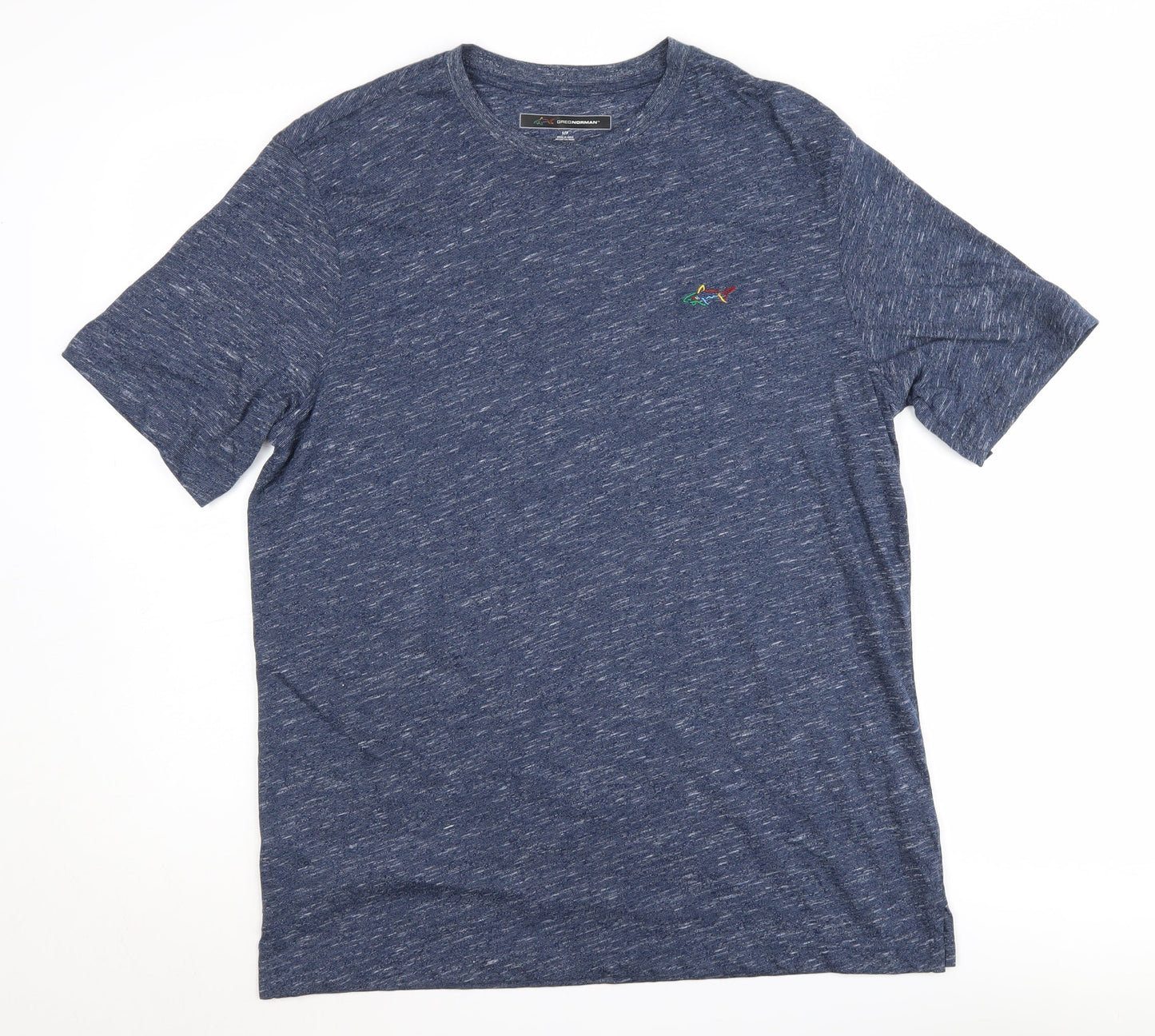 Greg Norman Men's Blue Crew Neck T-Shirt, Size S