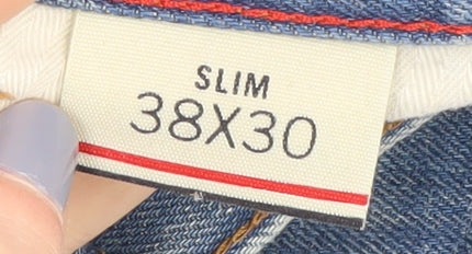 Tommy Hilfiger Men's Blue Slim Fit Straight Jeans 38