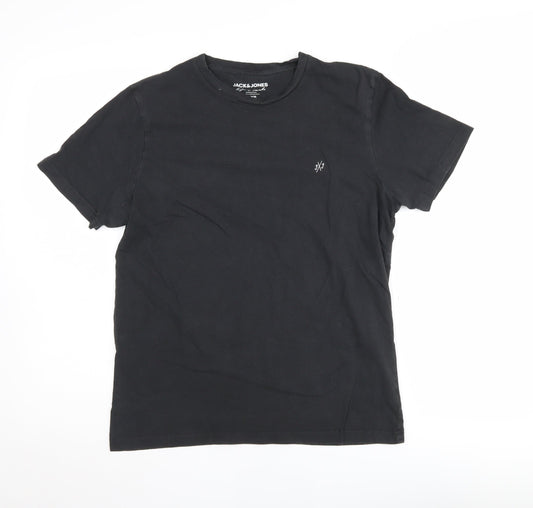 Jack & Jones Men's Black XS Crew Neck T-Shirt