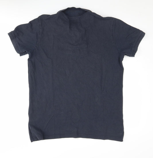 Jack Wills Men's Blue Polo Shirt, Size L, Short Sleeve