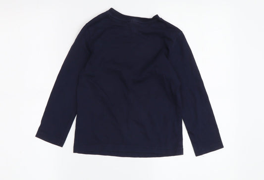 Disney Boys' Blue Mickey Mouse Long Sleeve T-Shirt 4-5 Years