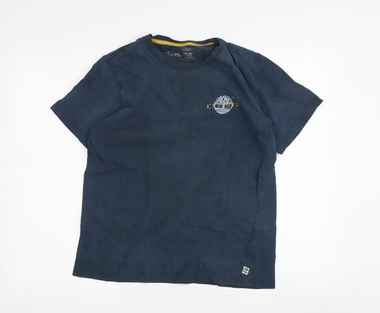 Timberland Men's Blue M Graphic Crew Neck T-Shirt