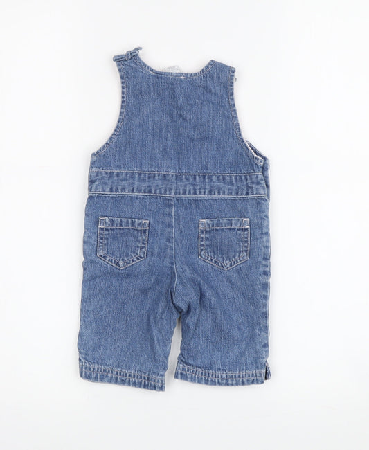 Gap Blue Denim Dungaree 0-3 Months Unisex