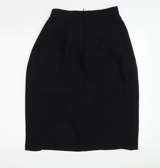 Zara Basic Women's Black Pencil Skirt, Size 6, Midi