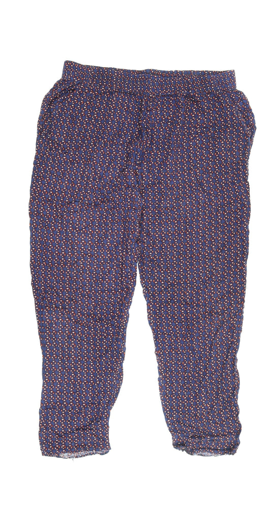 Next Women's Multicoloured Cropped Trousers Size 14
