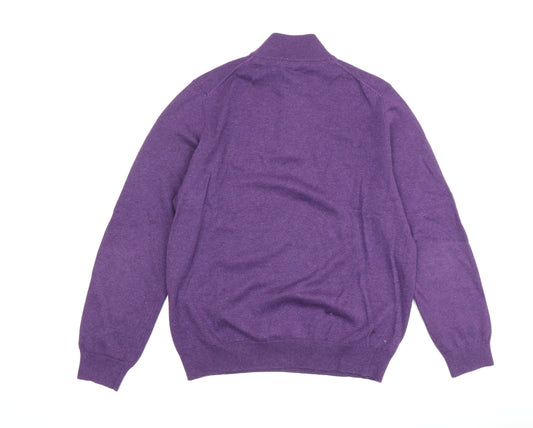Crew Clothing Purple Full Zip Men's Jumper XL