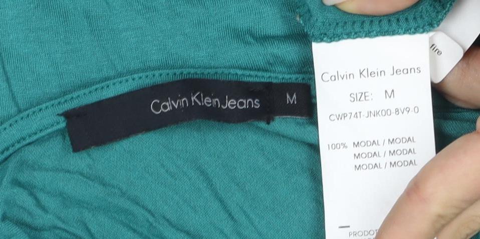 Calvin Klein Women's Green Studded Tank Dress M