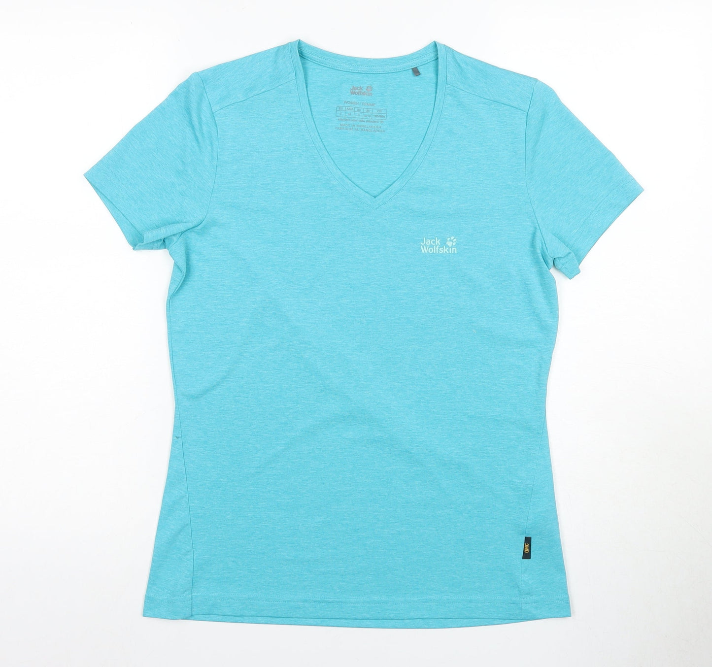 Jack Wolfskin Women's Blue T-Shirt V-Neck Size 10