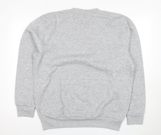 Slazenger Men's Grey Logo Pullover Sweatshirt L