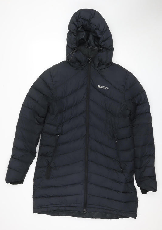 Mountain Warehouse Women's Black Long Puffer Jacket Size 14
