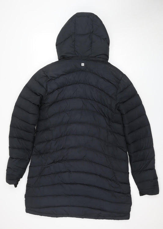 Mountain Warehouse Women's Black Long Puffer Jacket Size 14