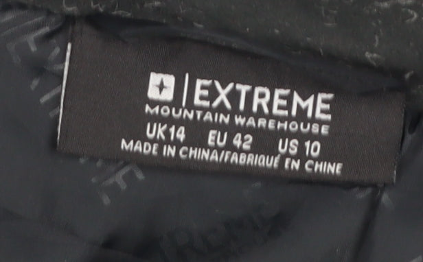 Mountain Warehouse Women's Black Long Puffer Jacket Size 14