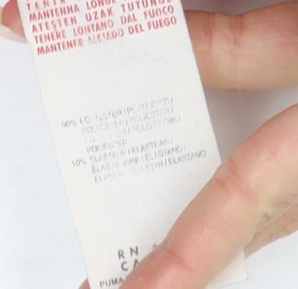 Puma Women's Pink Slim Fit V-Neck T-Shirt Size 12