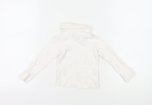 Mountain Warehouse Boys White High Neck Pullover Long Sleeve Top