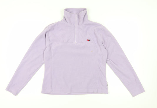 Trespass Women's Purple Fleece Pullover, Size S