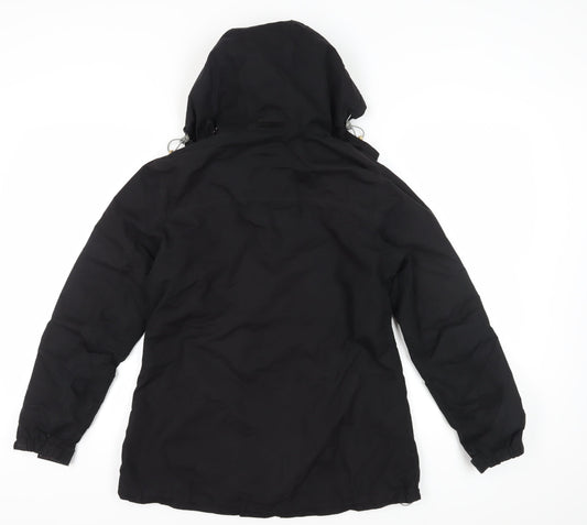 Peter Storm Women's Black Hooded Jacket Size 12