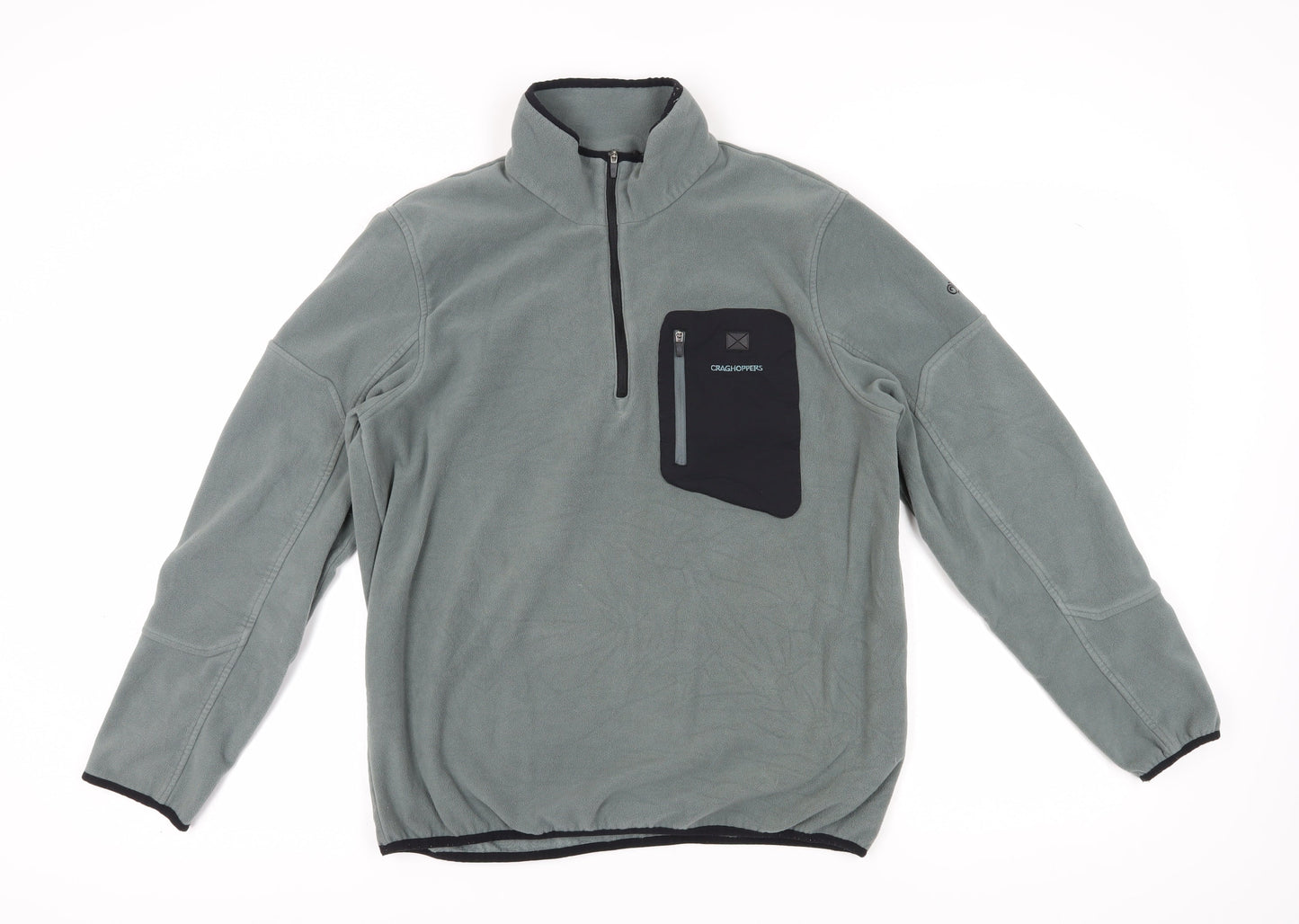 Craghoppers Men's Grey 1/4 Zip Outdoor Fleece Sweatshirt L