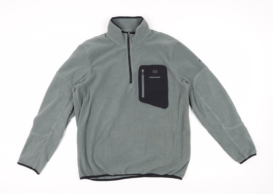Craghoppers Men's Grey 1/4 Zip Outdoor Fleece Sweatshirt L