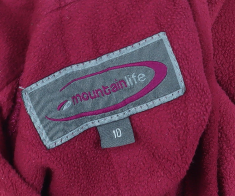 Mountain Life Women's Red Fleece Pullover Sweatshirt 10