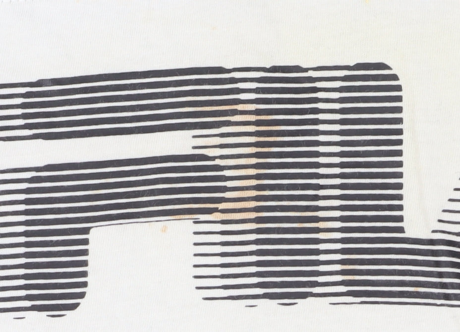 Fila Men's Black and White Colourblock T-Shirt - S