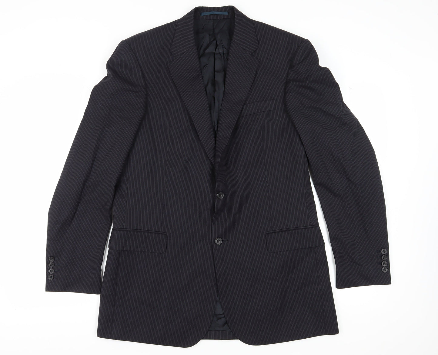 Aquascutum Men's Blazer Blue Size 42L Classic