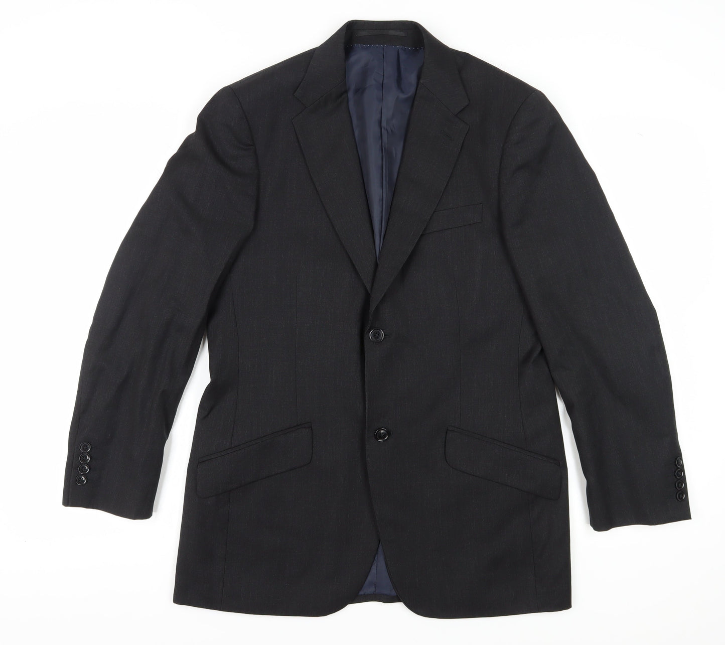 Moss Black Suit Jacket Men’s Size 38R Single-Breasted