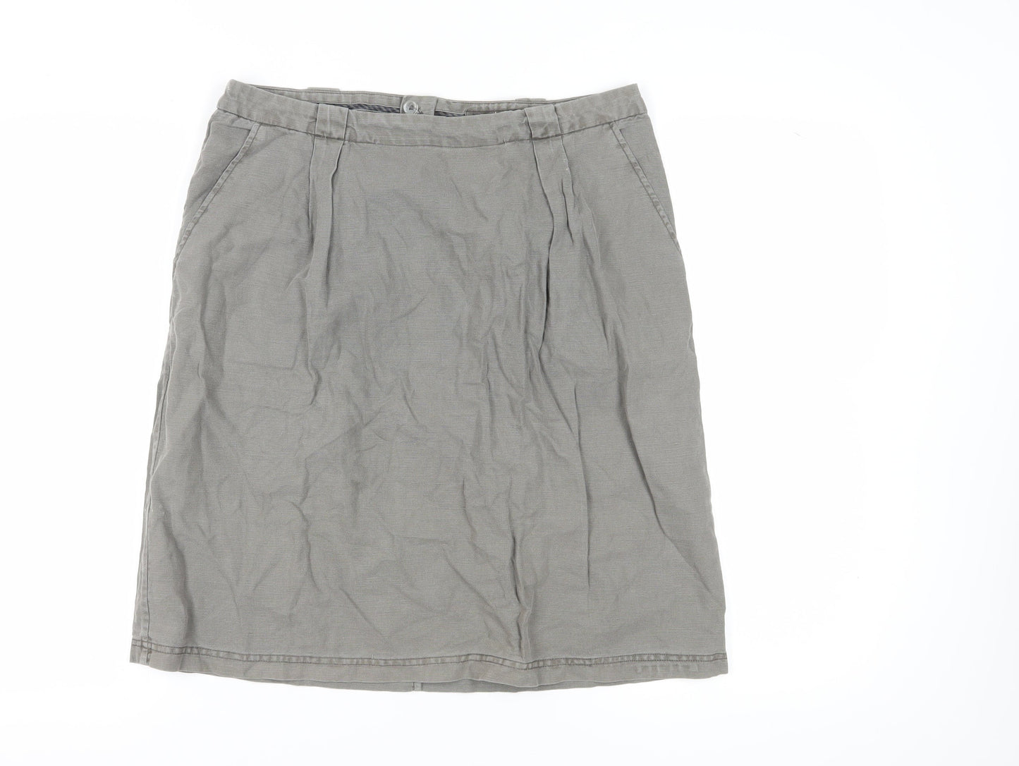 Seasalt Cornwall Womens Grey Pencil Skirt Size 14